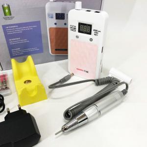 Портативний фрезер для нігтів Nail Drill YT-928 акумуляторний з індикатором заряду на 35000 оборотів White