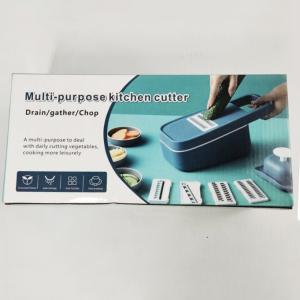 Тертка з контейнером Multi-purpose kitchen cutter зі змінними лезами та насадками