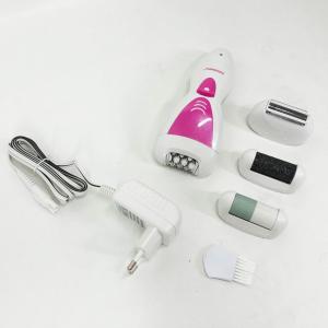 Епілятор Gemei GM-7006 4в1 - Професійний бездротовий епілятор бритва з насадками триммер + пемза