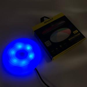 Бездротова зарядка з підсвічуванням 7 кольорів 10W 7 COLOR Awei W7 + WIRELESS CHARGE