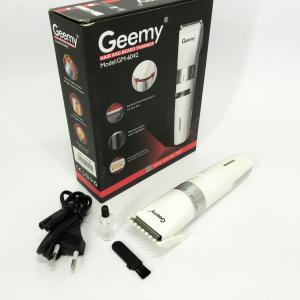 Акумуляторна машинка для стрижки волосся Gemei GM-6042, підстригальна машинка White