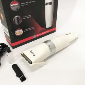 Акумуляторна машинка для стрижки волосся Gemei GM-6042, підстригальна машинка White
