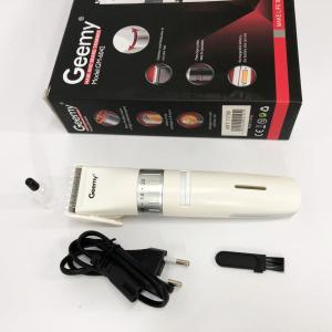 Акумуляторна машинка для стрижки волосся Gemei GM-6042, підстригальна машинка White