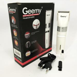 Акумуляторна машинка для стрижки волосся Gemei GM-6042, підстригальна машинка White