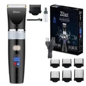 Машинка для стрижки Zilan ZLN8931 акумуляторна 7 в 1 до 180 хв роботи