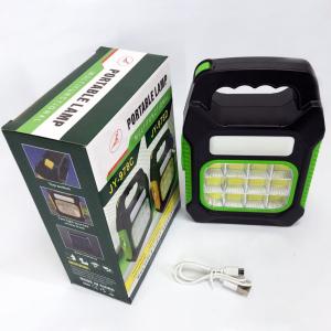 Ліхтар переносний JY-978D-LED+12COB, power bank, ліхтар світлодіодний прожектор. Колір: зелений