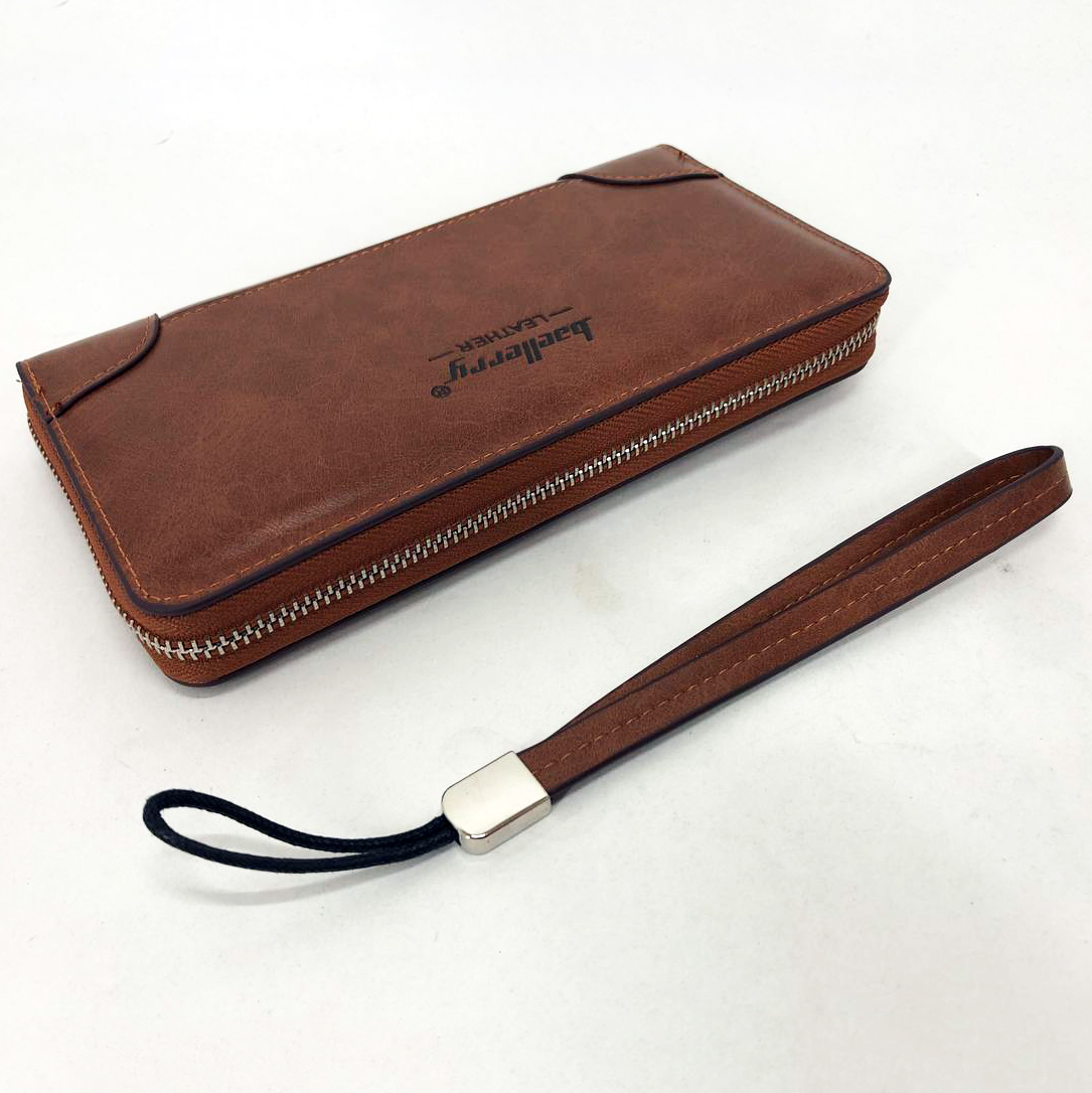 Гаманець шкіряний чоловічий Baellerry leather brown, чоловічий гаманець для карток Brown