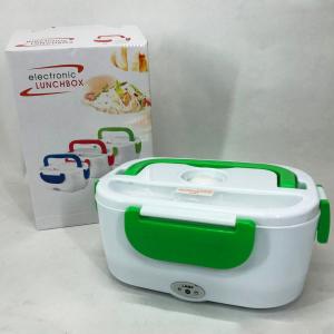 Ланч бокс електричний з підігрівом Lunch Heater 220 V Pro, Термос для їжі для дітей Green