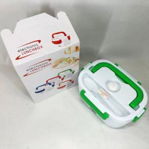 Ланч бокс електричний з підігрівом Lunch Heater 220 V Pro, Термос для їжі для дітей Green