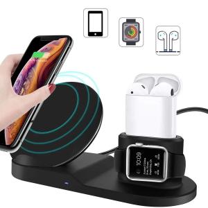 Док-станція зарядна станція Wireless fast charger 3 в 1