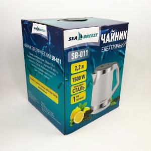 Чайник електричний Sea Breeze SB-011 2.2 л, хороший електричний чайник, чайник електро