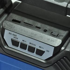 Бездротова портативна колонка Bluetooth YF-668BT. Колір: синій