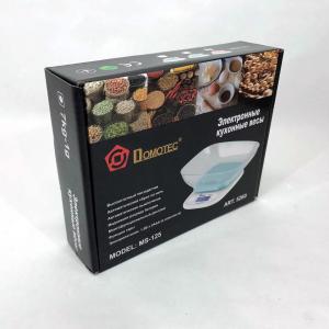 Ваги кухонні DOMOTEC MS-125 Plastic, точні кухонні ваги, ваги для зважування продуктів. Колір: зелений