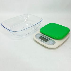 Ваги кухонні DOMOTEC MS-125 Plastic, точні кухонні ваги, ваги для зважування продуктів. Колір: зелений