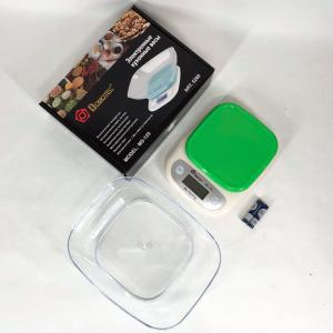Ваги кухонні DOMOTEC MS-125 Plastic, точні кухонні ваги, ваги для зважування продуктів. Колір: зелений