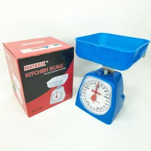 Ваги кухонні механічні MATARIX MX-405 5 кг, ваги харчові, ваги зі знімною чашею Blue