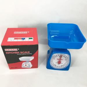 Ваги кухонні механічні MATARIX MX-405 5 кг, ваги харчові, ваги зі знімною чашею Blue