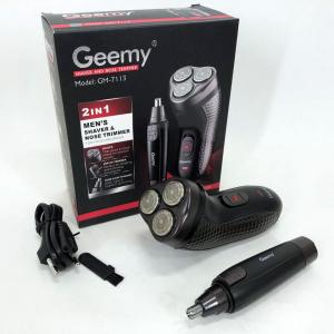Тример для стрижки бороди триммер для носа, електробритва 3 в 1 GEMEI GM-7113, Тример бездротовий