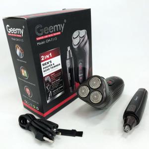 Тример для стрижки бороди триммер для носа, електробритва 3 в 1 GEMEI GM-7113, Тример бездротовий