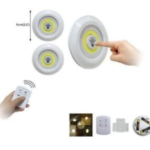 Набір із трьох LED Ламп BAILONG BL-1012 з Пультом та Таймером Відключення Два Режими Яскравості