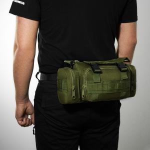 Сумка - підсумок тактична поясна Tactical військова, сумка нагрудна з ременем на плече 5 літрів кордура хакі