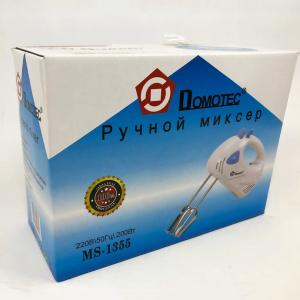 Міксер Domotec MS-1355 ручний з насадками для збивання та для тесту, Зручний міксер для кухні