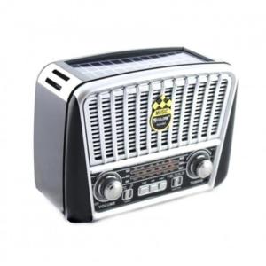Радіоприймач Golon RX-455S USB / акумулятор сонячна панель FM радіо з mp3 програвачем Gray