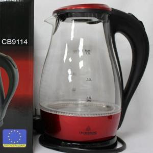 Електрочайник Crownberg Cb-9114 1.7 Л Скляний Електричний Чайник