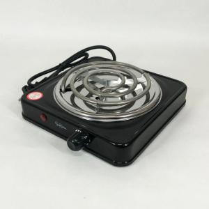 Плита електрична Suntera SP-1910, електроплита 1000 w, електроплита 1 комфорка Black