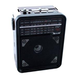 Радіоприймач GOLON RX-9100 USB+SD Радіо з ліхтарем, Ретро радіо, FM передавач. Колір: червоний