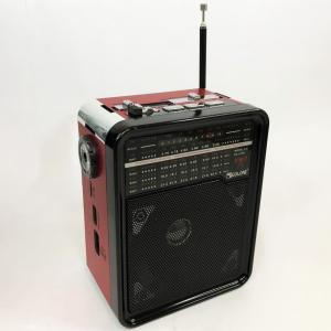 Радіоприймач GOLON RX-9100 USB+SD Радіо з ліхтарем, Ретро радіо, FM передавач. Колір: червоний