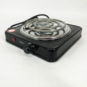 Плита електрична Suntera SP-1910, електроплита 1000 w, електроплита 1 комфорка Black
