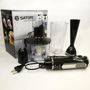 Блендер занурювальний Satori SB-620-PB 600 Вт з чашами, 3 режими роботи