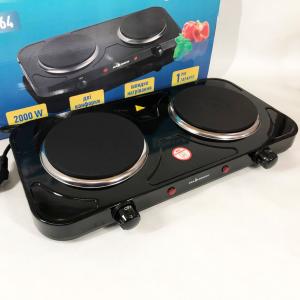 Настільна плита електрична Sea Breeze SB-064 2000 Вт, переносна настільна електроплита Black