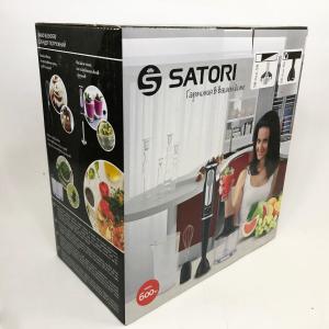 Блендер занурювальний Satori SB-620-PB 600 Вт з чашами, 3 режими роботи