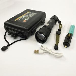 Ліхтар P512-HP50, ЗУ micro USB, 1x18650/3xAAA, zoom, потужний ручний ліхтарик, кишеньковий міні ліхтар
