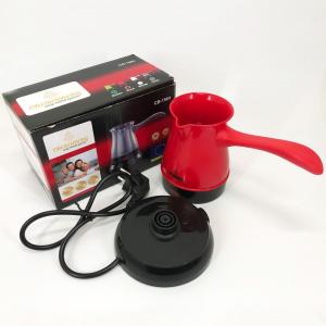 Турка електрична кавоварка Crownberg CB-1564, електро кавоварка турка. Колір: червоний