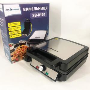 Електровафельниця для бельгійських вафель SeaBreeze SB-0101 1200 Вт, Якісна вафельниця для вафель
