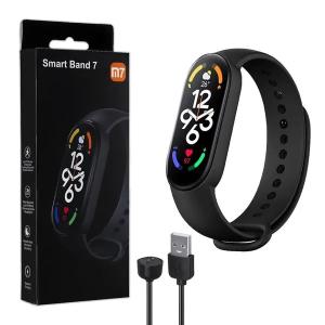 Фітнес браслет FitPro Smart Band M7 (смарт часи, пульсоксиметр, пульс). Колір: чорний