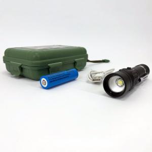 Тактичний ліхтар Bailong BL-518/8518-T6 3 режими роботи zoom з/в microUSB кейс, кишеньковий міні ліхтар