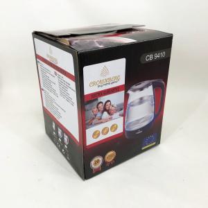 Електричний скляний чайник Crownberg CB-9410. Колір: рожевий