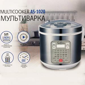 Мультиварка Suntera AS-1020 1000 Вт, Багатофункціональна мультиварка, скороварка пароварка мультиварка
