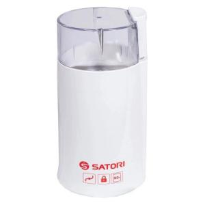 Кафемолка електрична Satori SG-1801-WT, кавомолка електрична домашня, портативна. Колір: білий