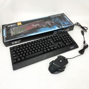 Клавіатура+мишка UKC з LED підсвічуванням від USB M-710, клавіатура ігрова з підсвічуванням та мишкою