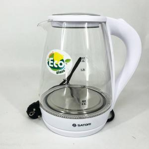Електрочайник Satori SGK-4105-WT 1.8 л 1500 Вт, стильний електричний чайник, чайники з підсвічуванням