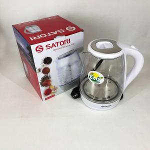 Електрочайник Satori SGK-4105-WT 1.8 л 1500 Вт, стильний електричний чайник, чайники з підсвічуванням