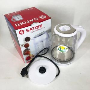 Електрочайник Satori SGK-4105-WT 1.8 л 1500 Вт, стильний електричний чайник, чайники з підсвічуванням
