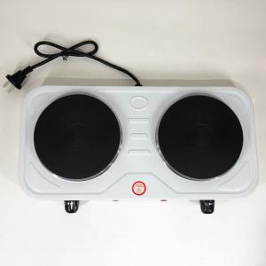 Плита електрична Suntera DP-1925 2000 Вт, електроплита двоконфоркова настільна White