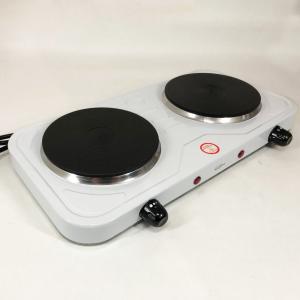 Плита електрична Suntera DP-1925 2000 Вт, електроплита двоконфоркова настільна White