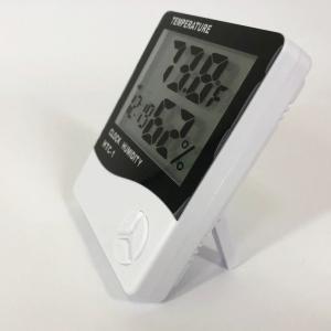 Термогігрометр Generic HTC-1 годинник будильник метеостанція, Термометр гігрометр в будь-якому місці